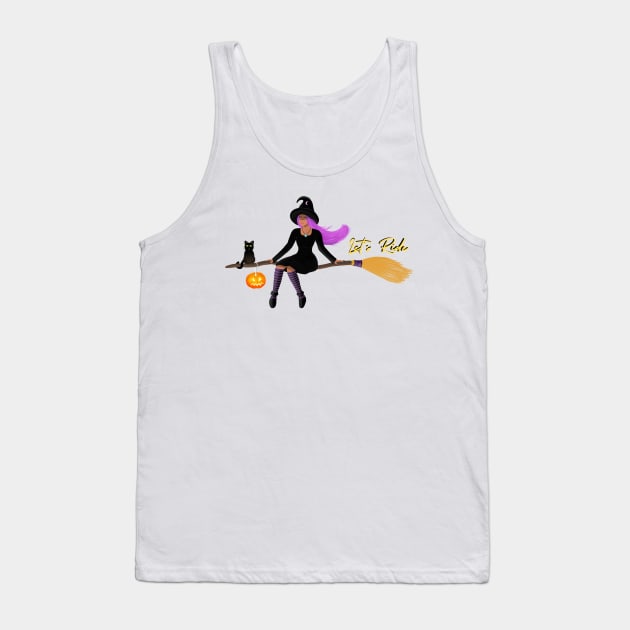 Witch On a Broom Tank Top by Raghni.C 